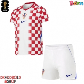 Kroatien Hjemmebanesæt Børn VM 2026 Kort ærmer (+ korte bukser)